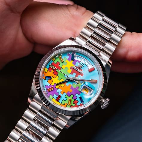 rolex jigsaw puzzle watch.